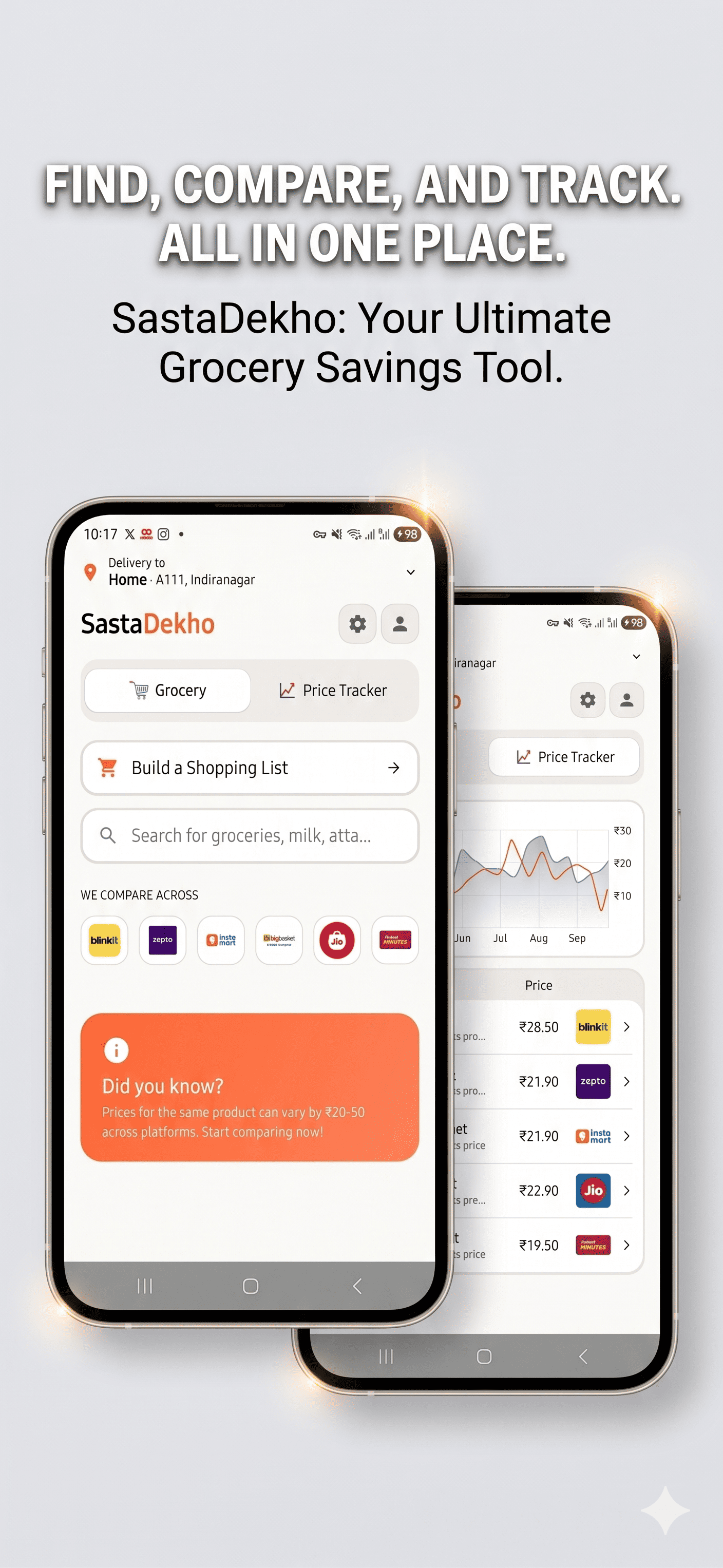SastaDekho home screen