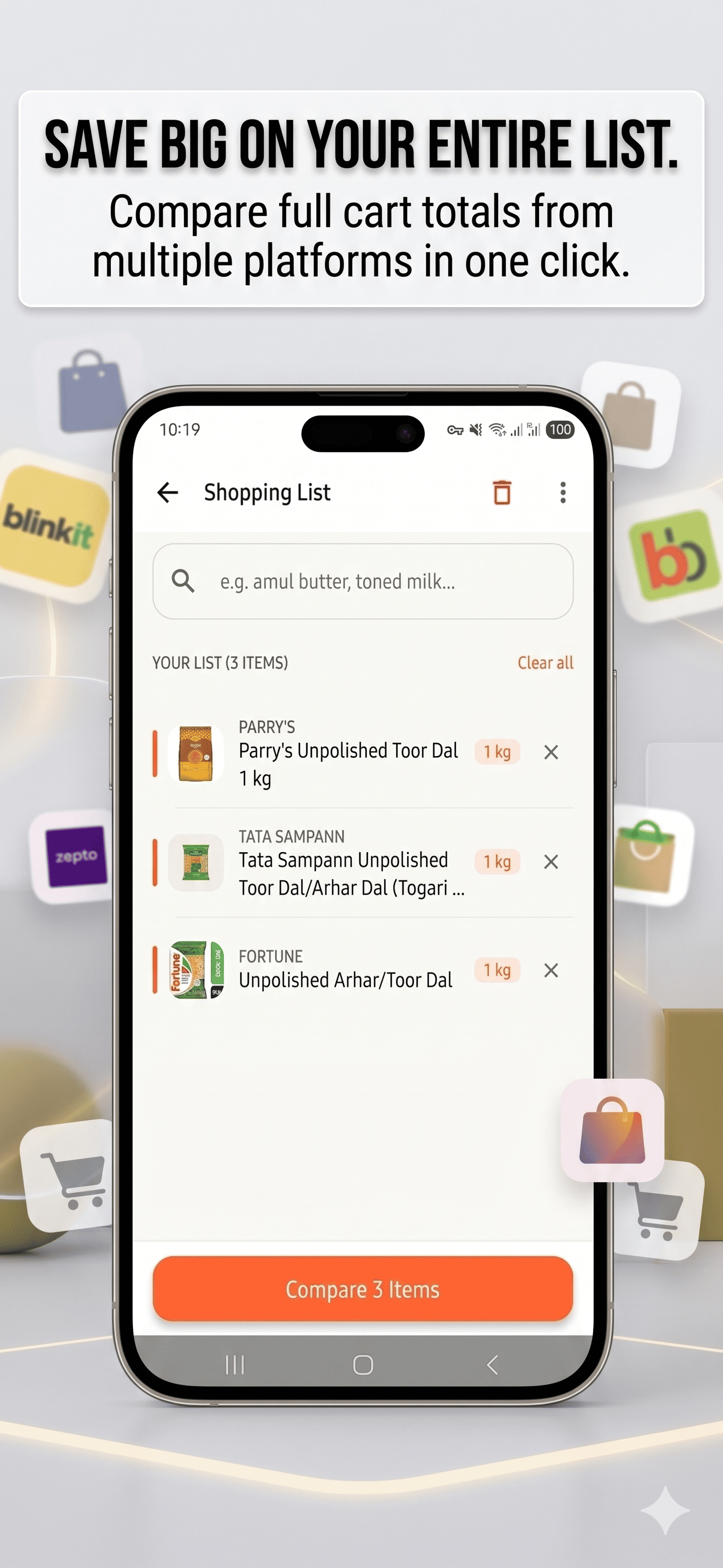 Compare prices across platforms
